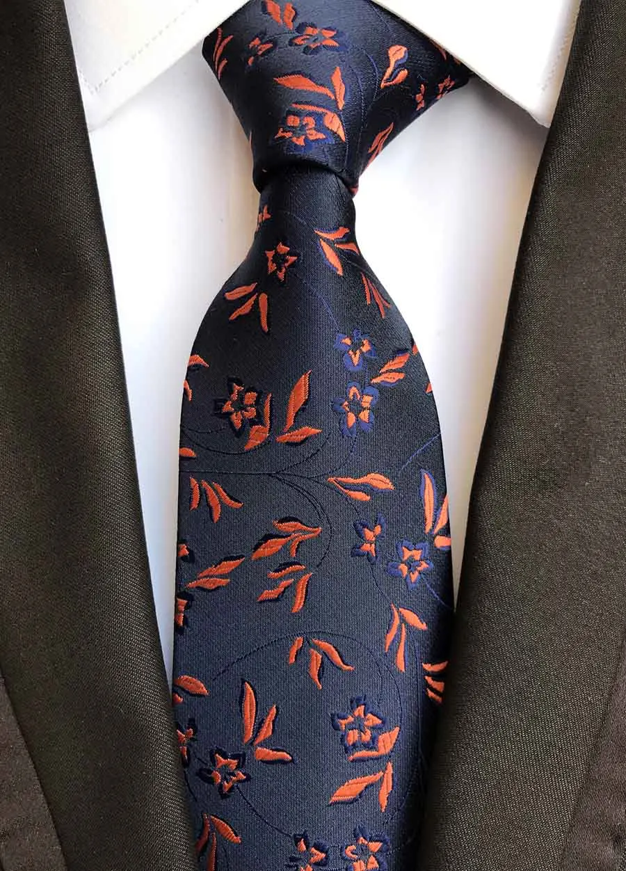 Новый дизайнерский мужской модный цветочный галстук 8 см высококачественные