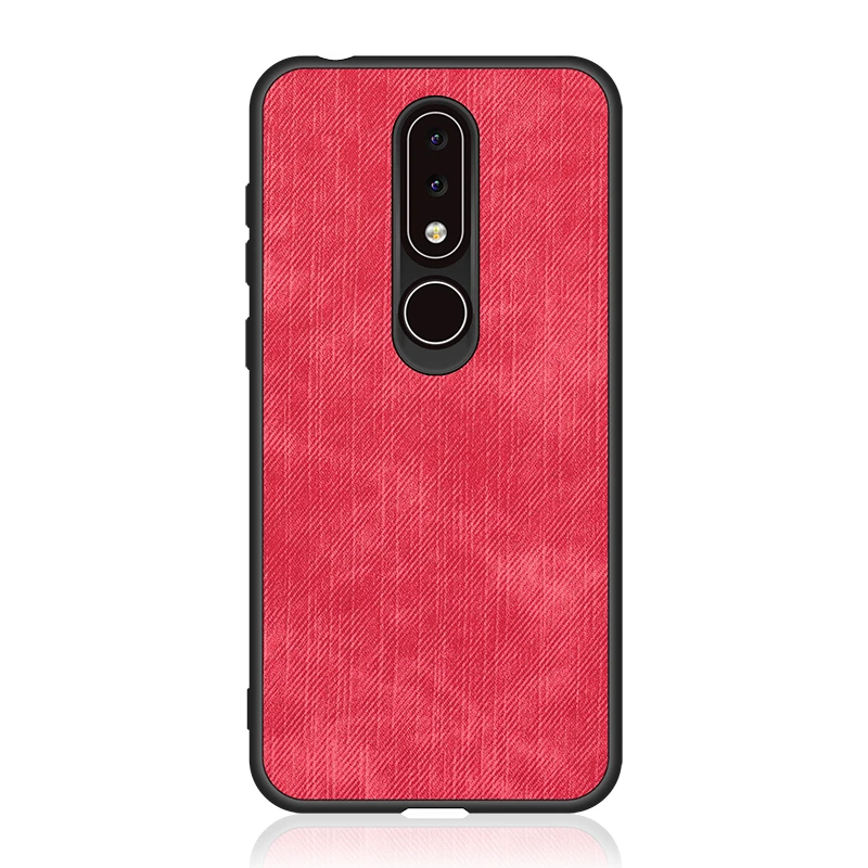 Чехол для Nokia 6 1 тканевый противоударный чехол жесткая задняя крышка X6 телефона