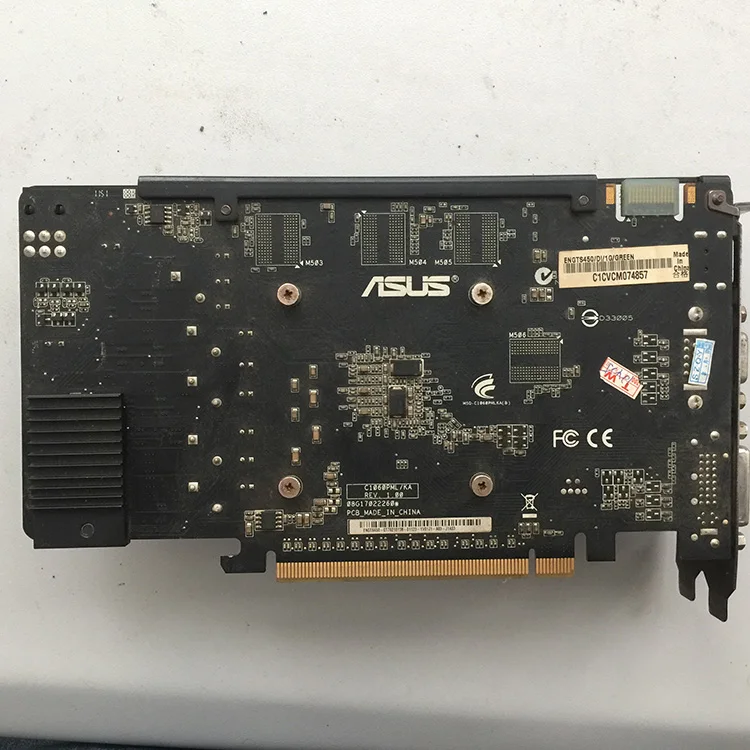 Б/у оригинальный ASUS ENGTS450/DI/1G/зеленый 1G 128bit d5 100% протестирован. | Компьютеры и офис