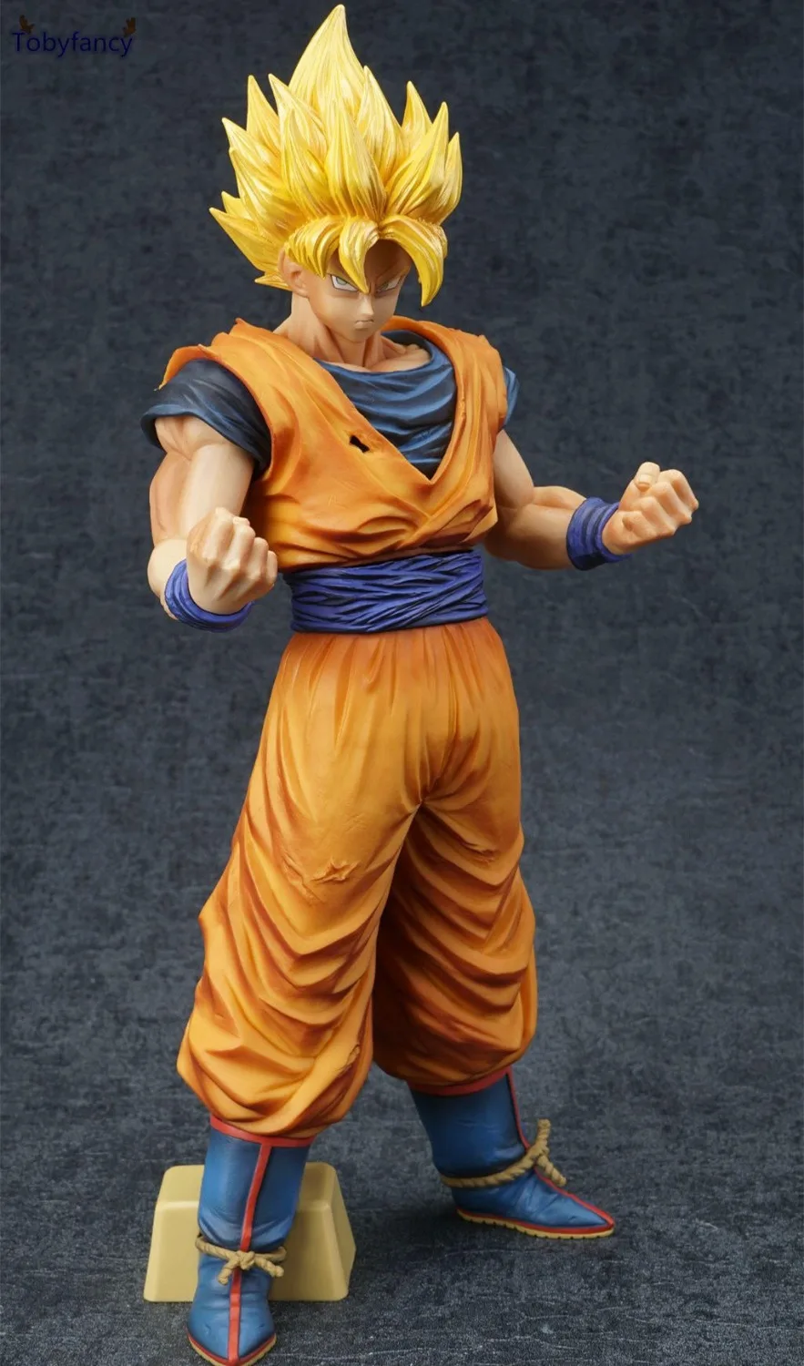 Dragon Ball Z большая Гоку Разрешение солдат ROS Супер Саян Сон ПВХ фигурку Модель