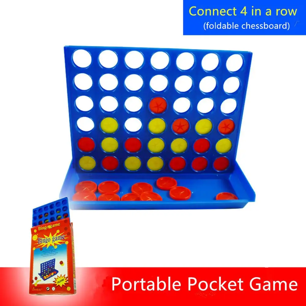 Карманная игра S/M/L подключить 4 в ряд настольная для бинго детей и взрослых