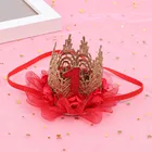 Детская корона с цветами, повязка на голову, украшение для вечевечерние НКИ в честь Дня рождения, головной убор с цветами, аксессуары для волос, подарок для детей