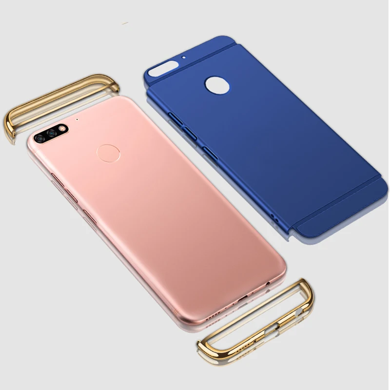 Для huawei Y9 2018 Чехлы для чехол 3in1 покрытие жесткий матовый чехол-накладка