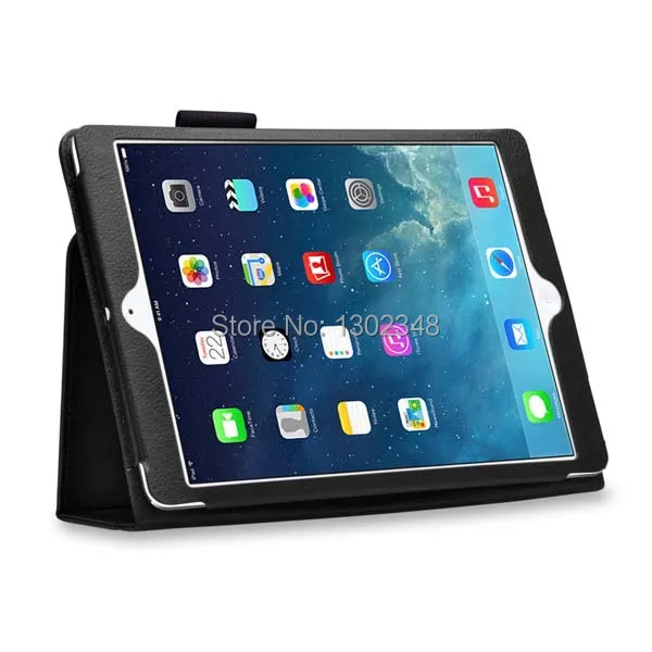 Ультратонкий чехол книжка из искусственной кожи с зернистой фактурой Магнитный