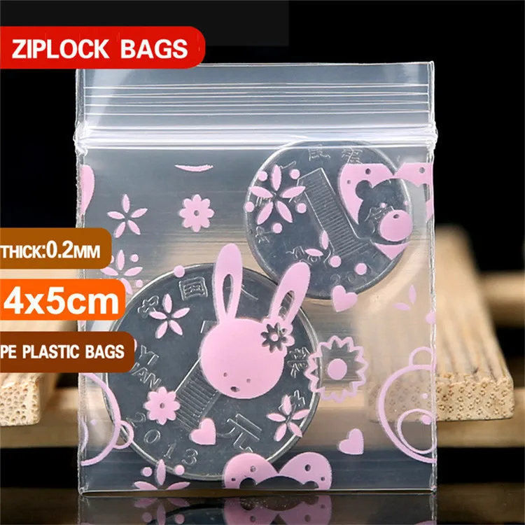 4x5cm Толстые 0,2 мм маленькие цвета пластиковые сумки на молнии Ziplock сумка Ziplock Pill Pack сумки мини-пакеты на молнии пластиковые упаковочные сумки - Цвет: 4x5cm