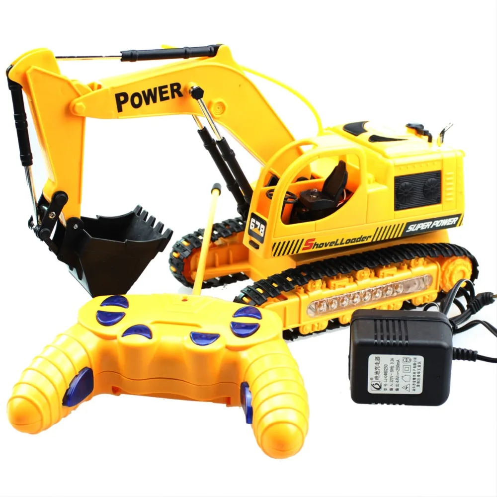 RC экскаватор гусеничный пульт дистанционного управления строительный грузовик