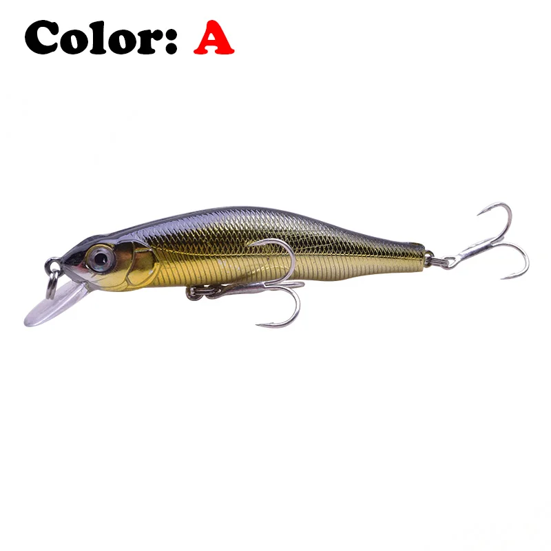 

1Pcs Laser Wobblers Minnow Fishing Lure 90mm 8.5g Hard Bait Artificial Plastic Crankbait 3D Eyes Crankbait Fishing Tackle