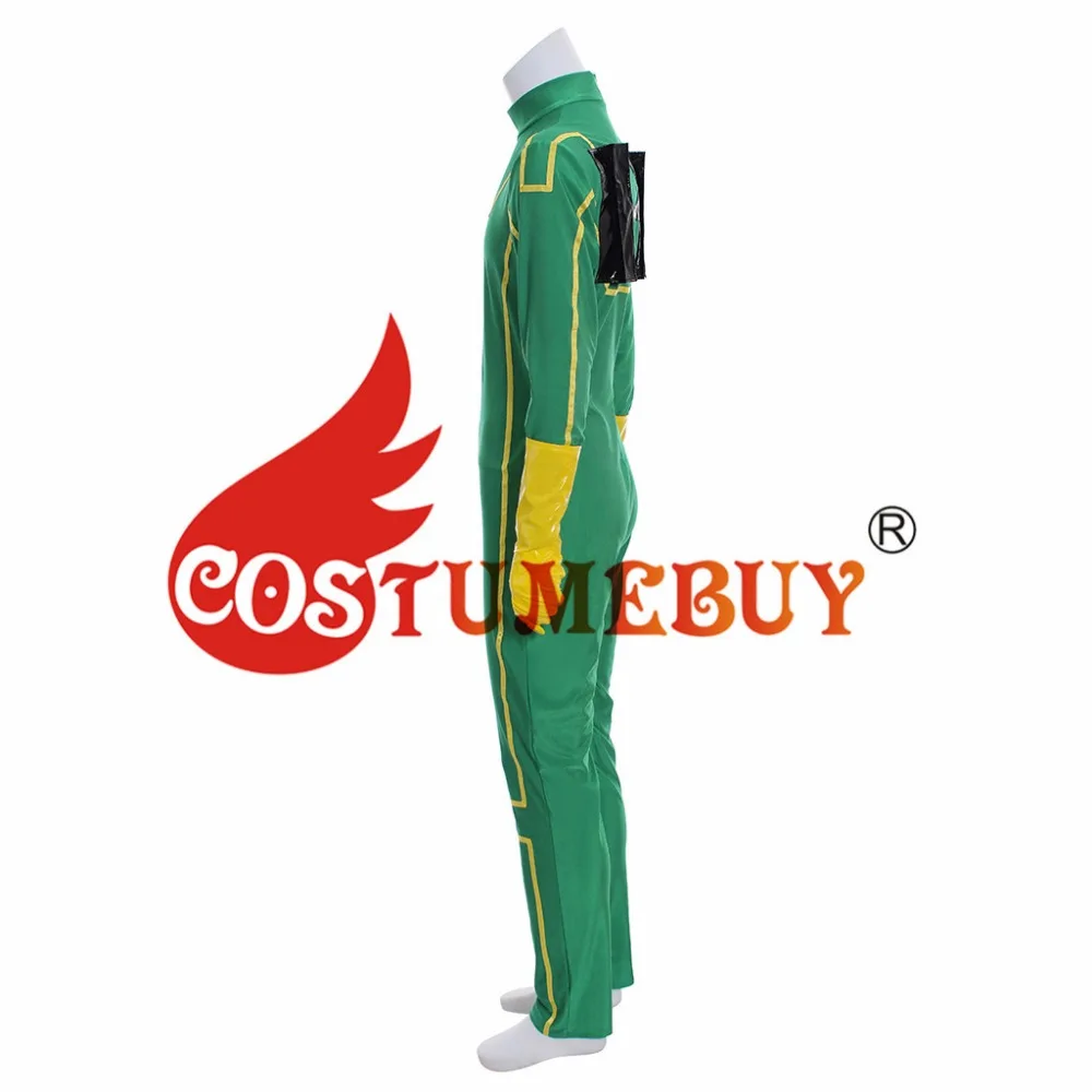 CostumeBuy Kick-Ass Dave Lizewski Косплей Костюм Kick Ass Мужской зеленый комбинезон костюм любой размер L920