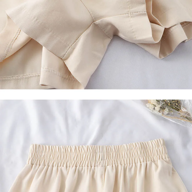 Шорты женские однотонные с эластичным поясом на весну/лето|Женские шорты| |