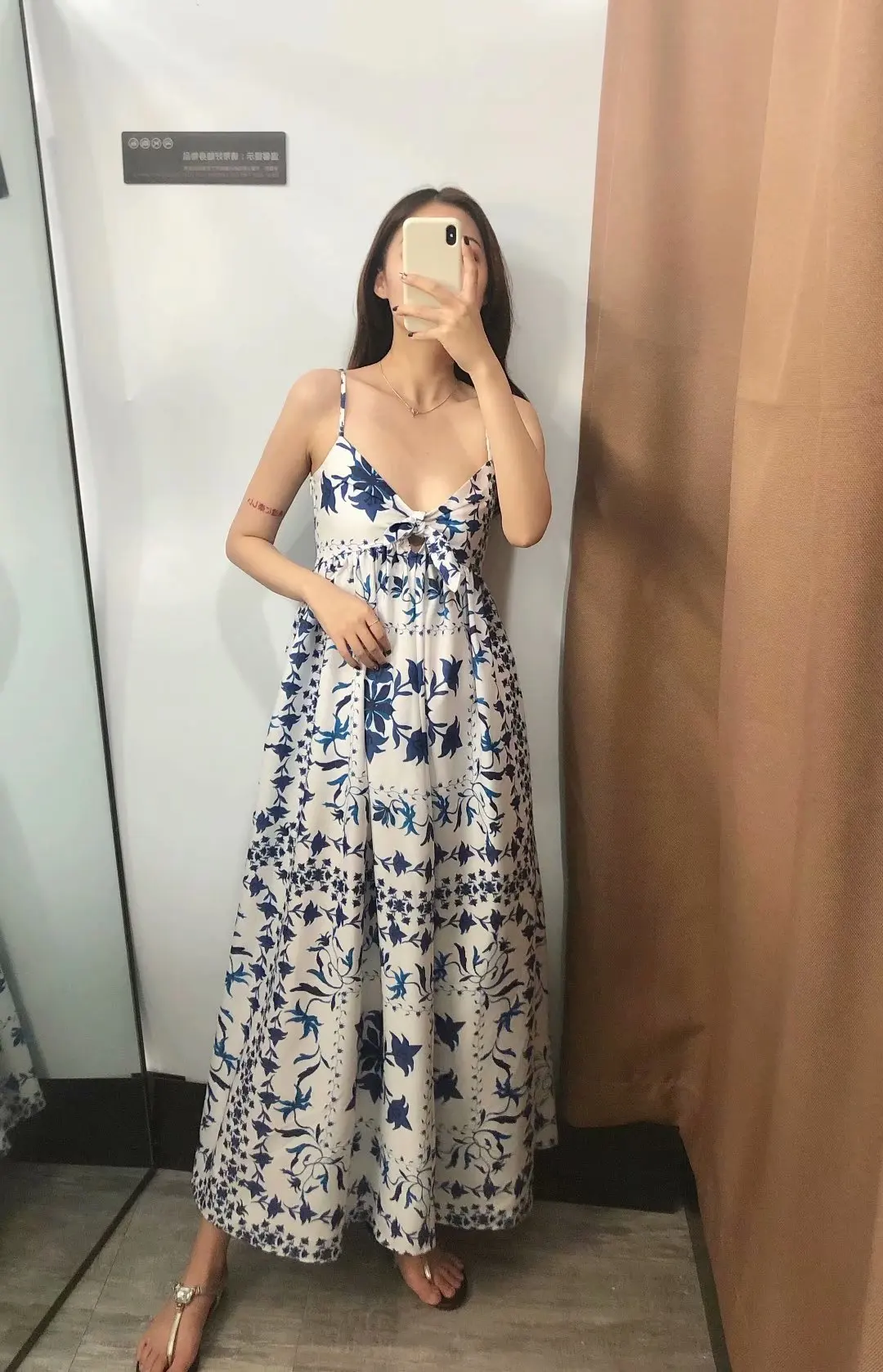 Женское платье с открытой спиной JuneLove длинное винтажное платье-макси цветочным