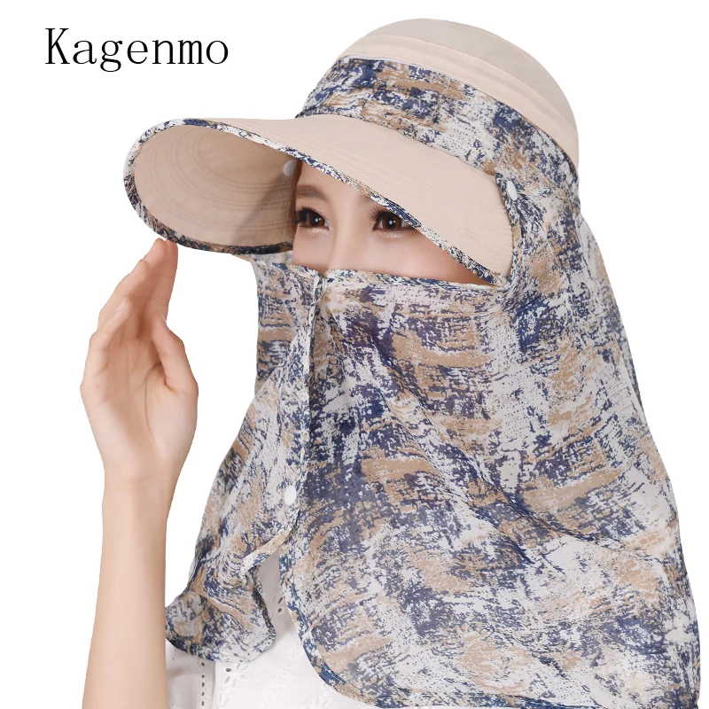 Kagenmo Outdoor Neck Protection Baseball Cap Two Wears Big Brim Sun Hat Women Cycling Stroll Casual Summer Thin Breathable | Аксессуары