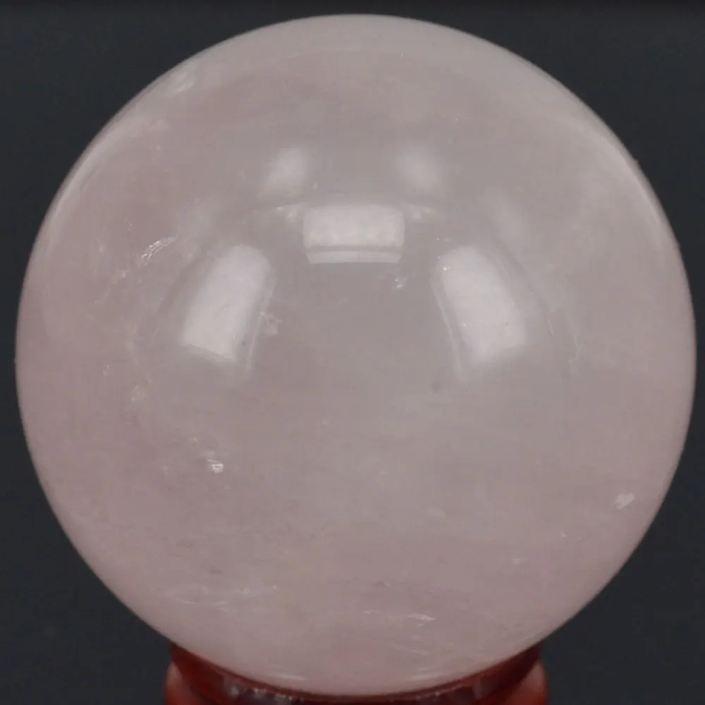 Натуральный камень (2 &quot) Роза кварцевая сфера шар чакра Кристалл Рейки Исцеление