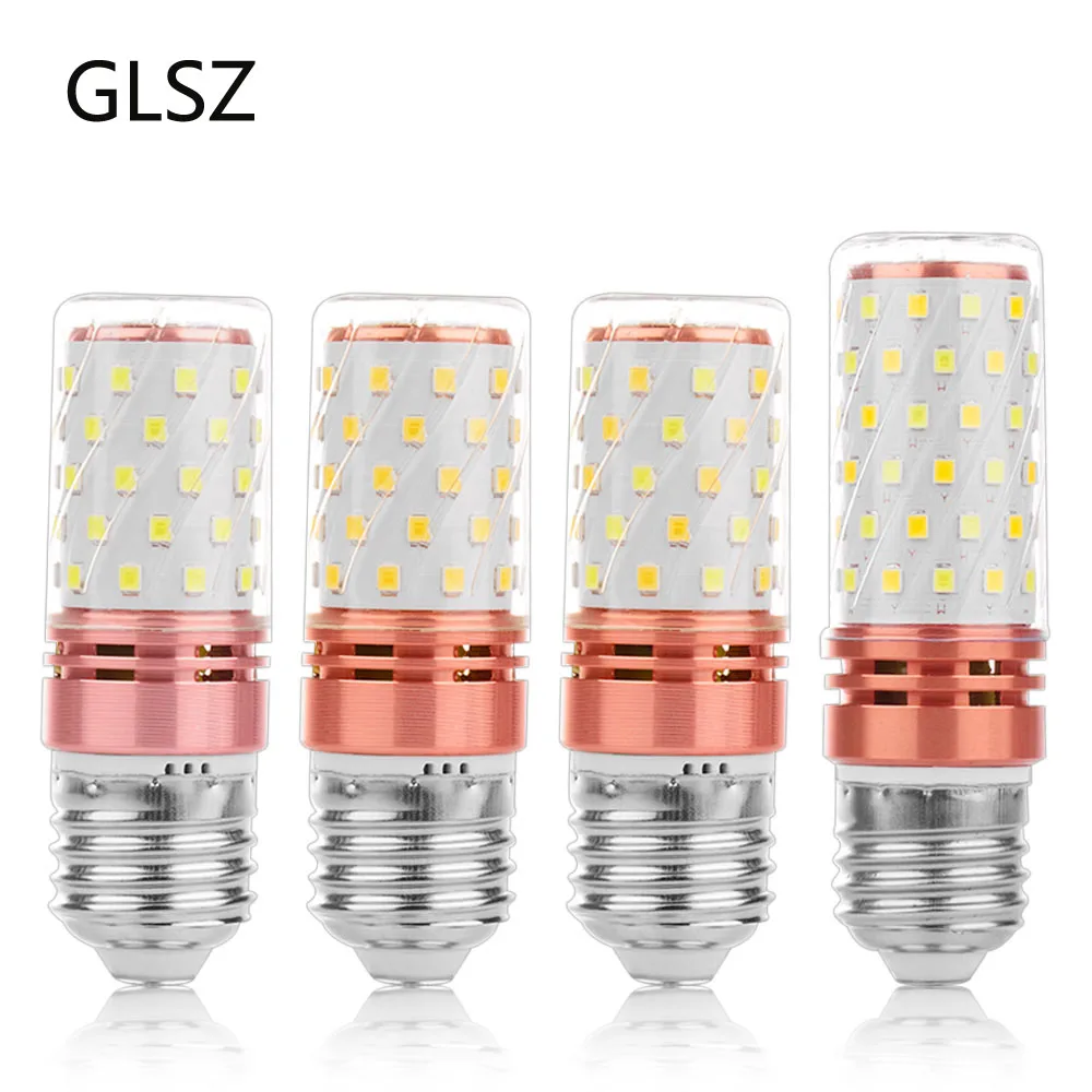 GLSZ E27 светодиодный светильник лампы SMD2835 220 V Светодиодная лампа-кукуруза 50 72 s
