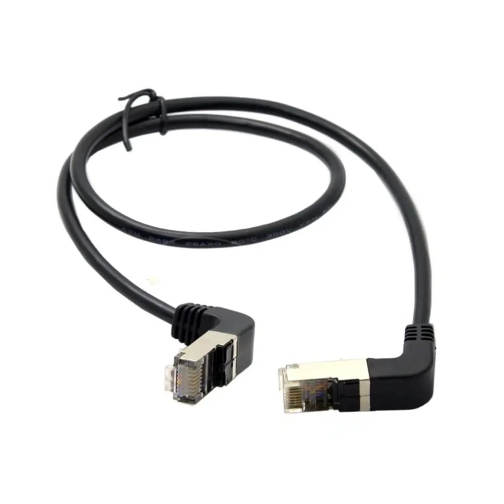 Сетевой патч корд 0 5 м М90 градусов 8P8C FTP STP UTP Cat 5e Lan Ethernet|patch cord|lan ethernetcat |