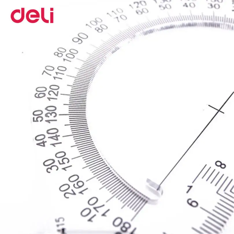 Пластиковая треугольная линейка Deli набор канцелярских принадлежностей в стиле