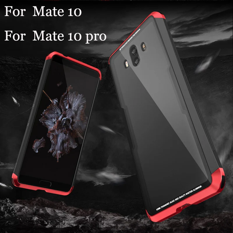 Для Huawei Mate10 чехол Роскошный 360 полная защита 3в1 Алюминиевый металлический ПК