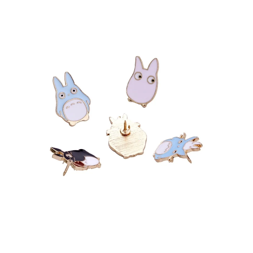 100 PCS/LOT (20 sets) Japan Anime TOTORO Doll Enamel Pins and Brooches My Neighbor Totoro Toys | Игрушки и хобби