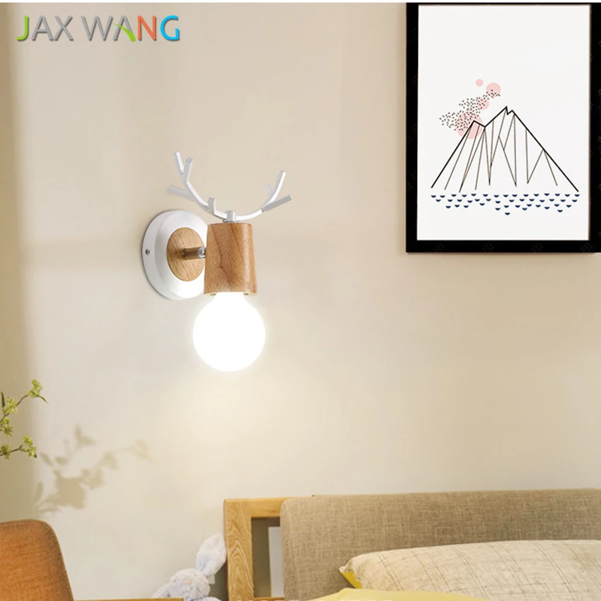 LED E27 настенная лампа скандинавские современные прикроватные Настенные