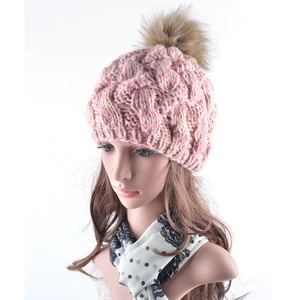 Модные зимние женские шапки, вязаные Повседневные шапки skullies bone для девушек, однотонные шапки с помпонами для волос, женские шапки