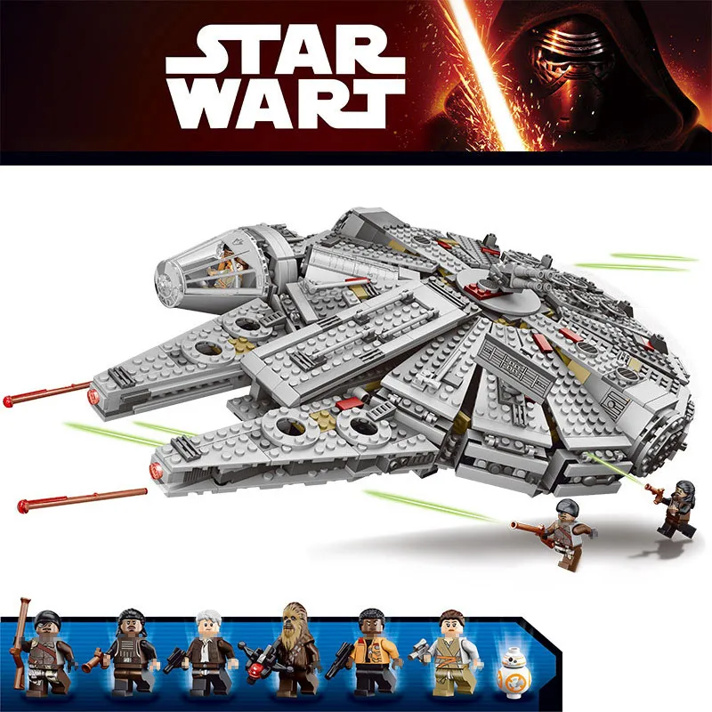 Звездный набор Пробуждение силы серии войны совместимые с LegoINGLYS 79211 фигурки