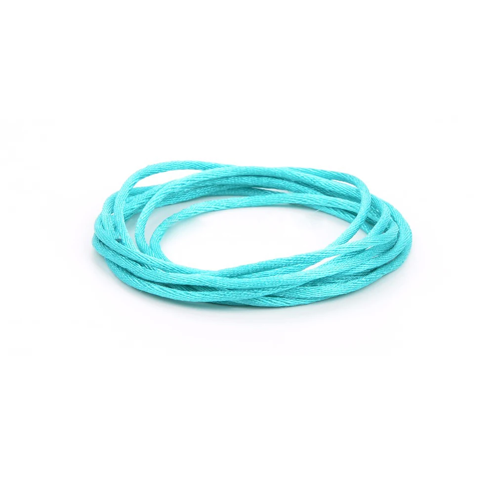 LOFCA DIY ювелирные изделия 20 м/шт., сатиновые шнуры для силиконовых прорезывания зубов, ожерелье DIY, аксессуары, браслет, силиконовое ожерелье, шнур, нейлон