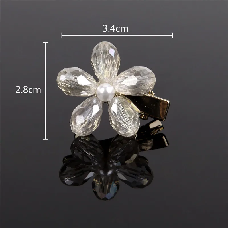 2 шт. заколки для волос ручной работы с цветами женщин и девочек аксессуары