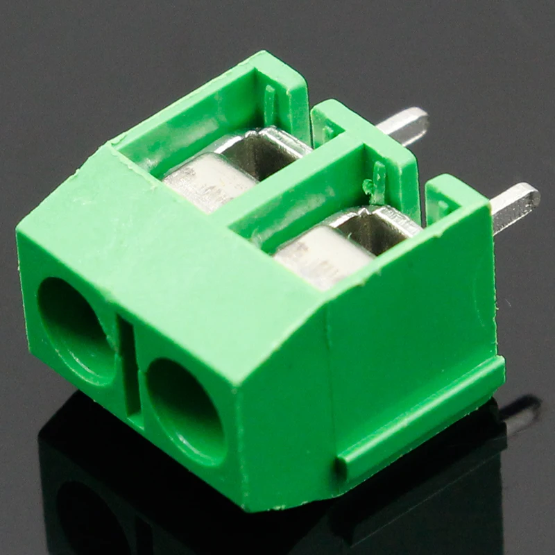 20 шт./лот Φ KF301 винт 2Pin 5 0 мм прямой контакт PCB винтовая Клеммная колодка