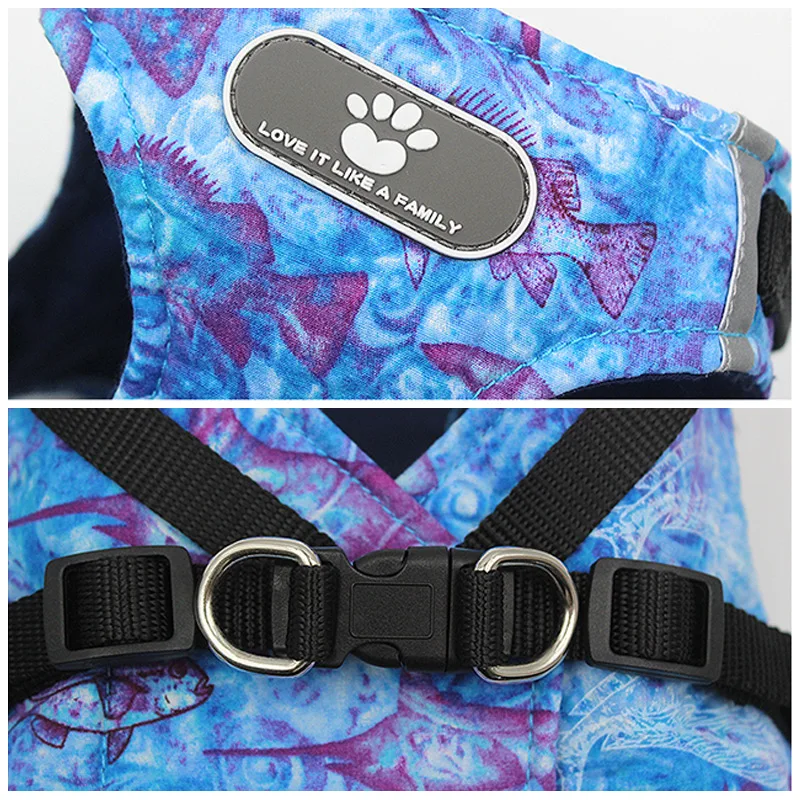 Поводок и поводок для кошек собак регулируемый светоотражающий жилет щенков