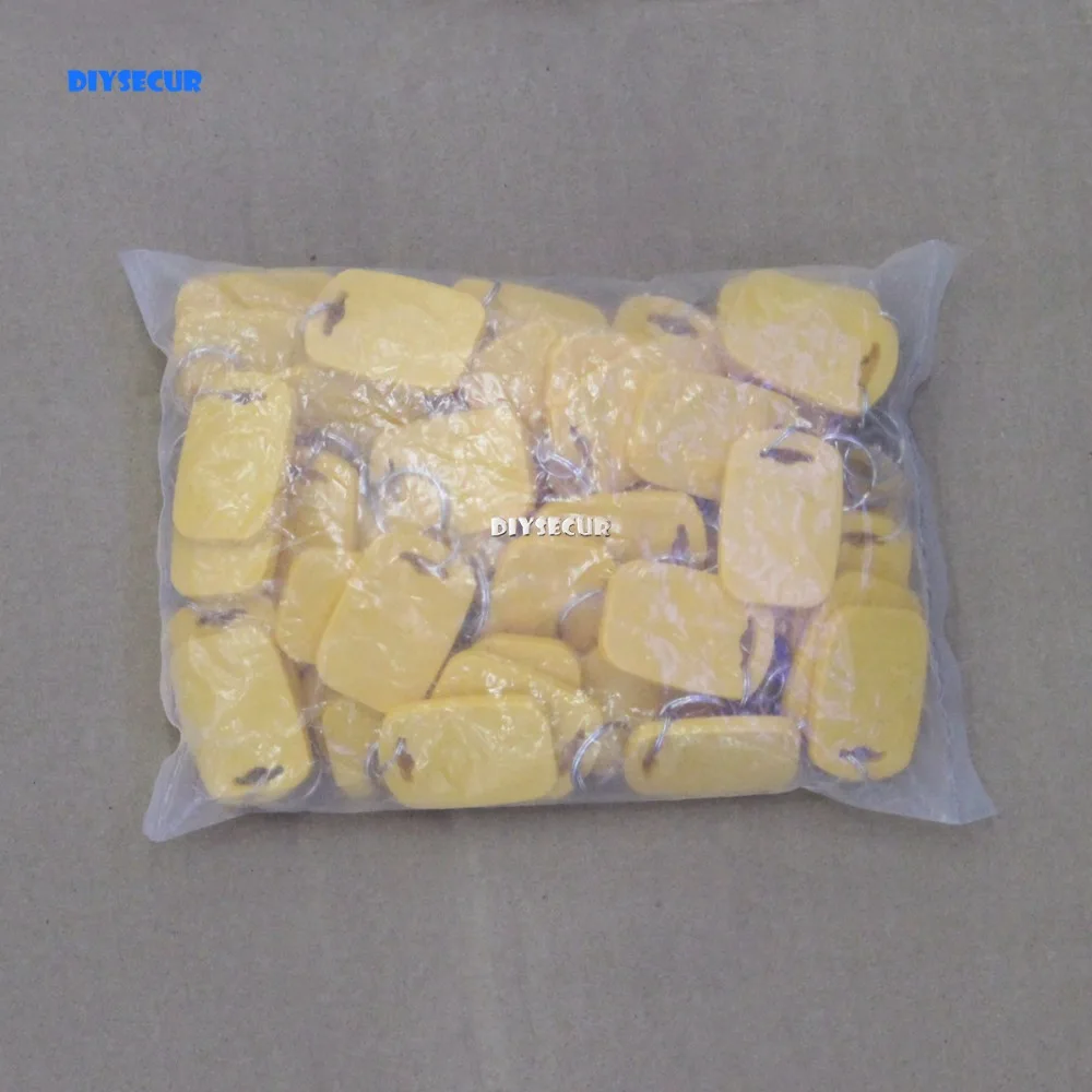 DIYSECUR 100 шт./лот Rfid 125 кГц бесконтактная идентификационная карта брелок для ключей