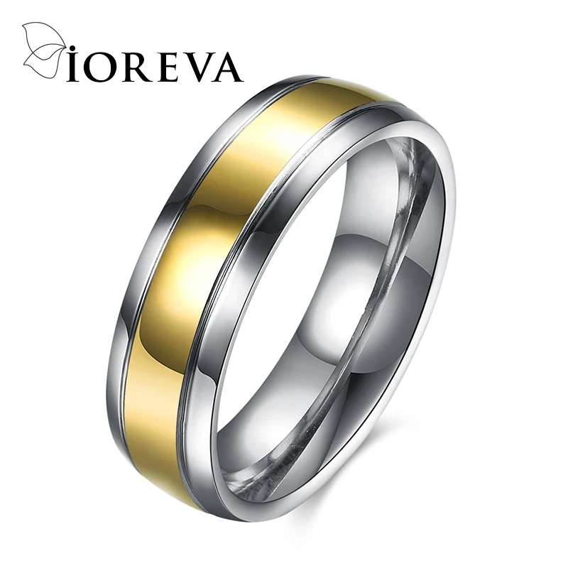 Punk кольцо из нержавеющей стали мужчины ювелирные изделия позолоченные 316L titanium