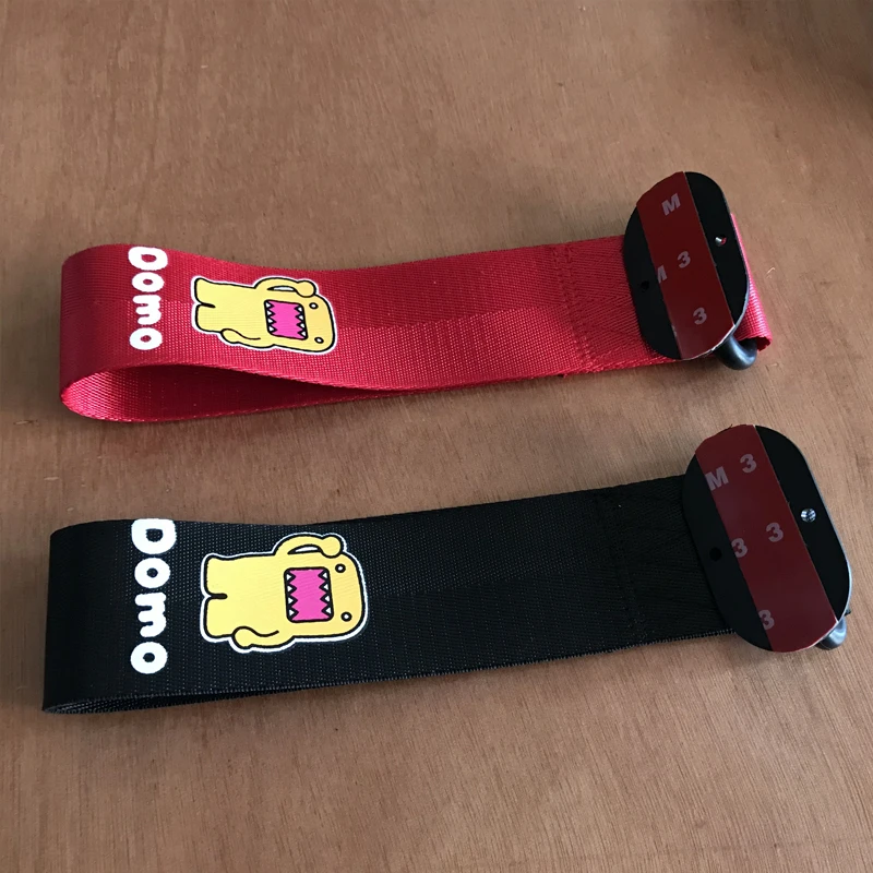 JDM нейлоновый ремень для прицепа domokun эмблема передние Автомобильные бамперы Наклейка для Honda Toyota nissan Mitsubishi Mazda аксессуары