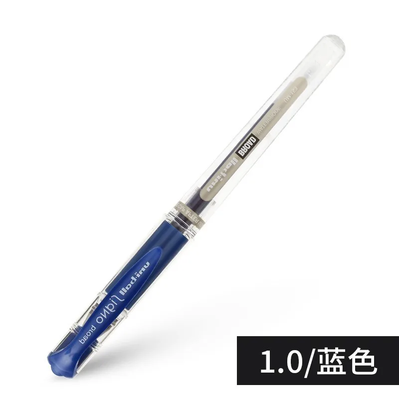 Blue Подлинная японская одношариковая ручка Signo с широким Um-153, гелевая ручка 1,0 мм, синий/черный/красный/белый/серебристый/Золотой, офисные школьные письменные принадлежности - Цвет: Blue