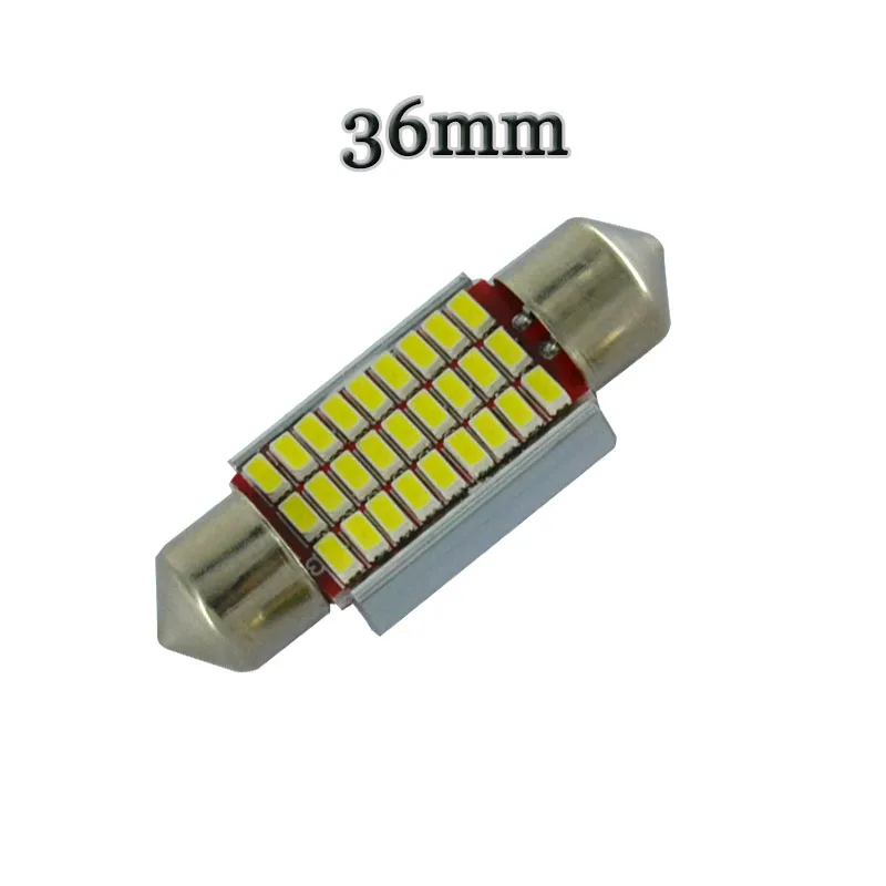 100 шт. гирлянда C5W 31 мм 36 39 41 без полярного 0.12A 18 27 30 33 SMD 3014 лампы для внутреннего