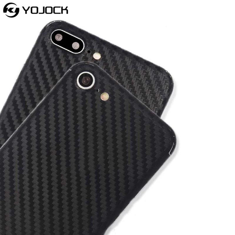 Yojock стикер для телефона чехол iPhone 7 Plus 360 полная наклейка тела кожи из углеродного