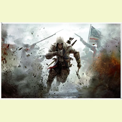 Цветные картины плакаты Крид игра Connor War Art 35 рамок домашний декор 1 штука принт