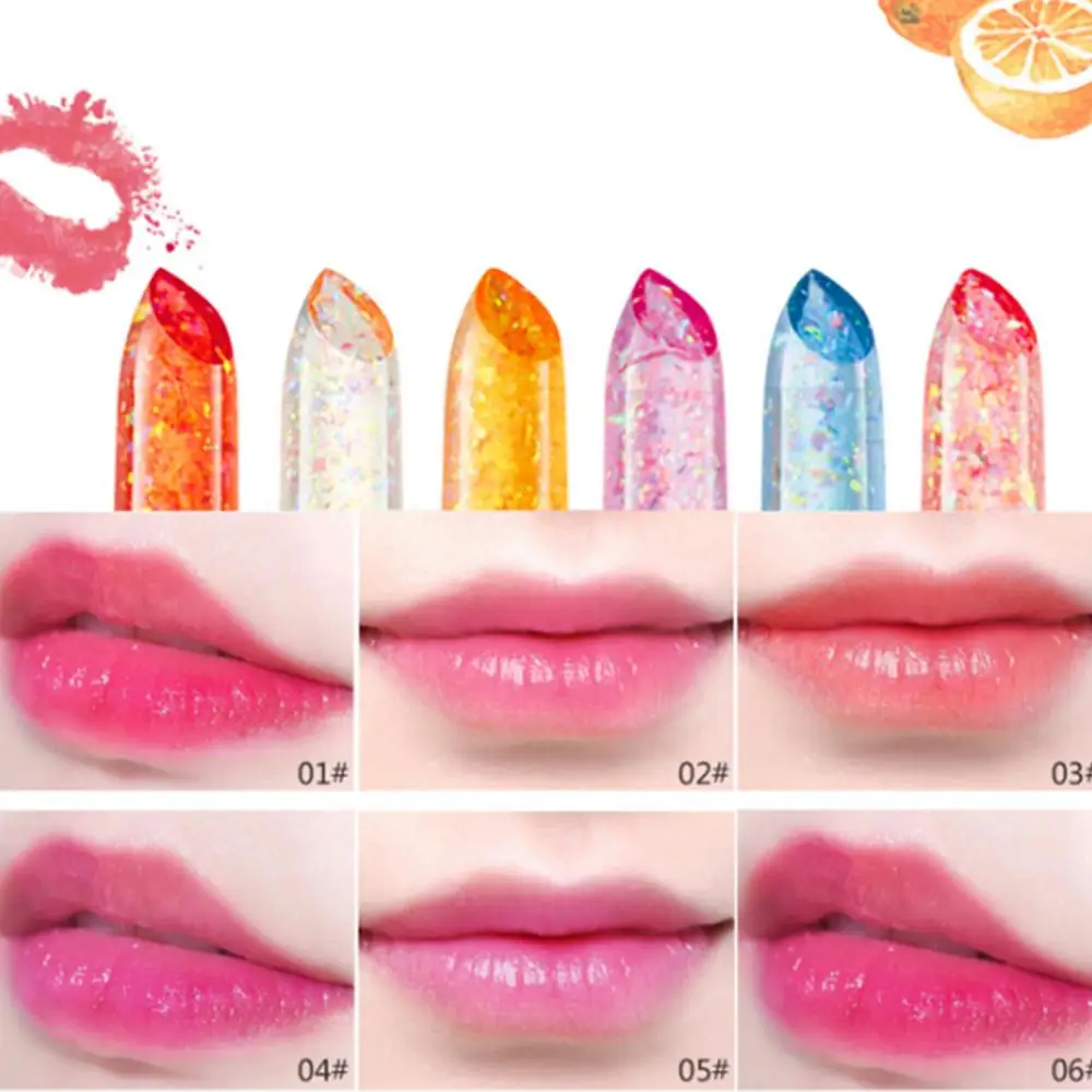 Желе Помада Макияж Магия изменение температуры цвет губная помада корейский