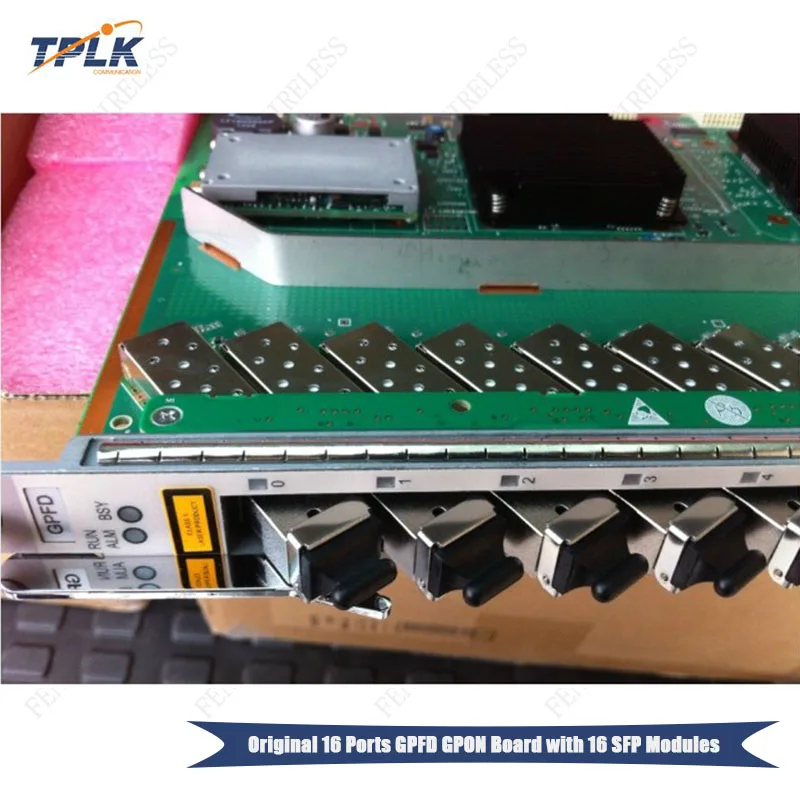 Оригинальная плата GPFD с 16 PON портами GPON C + ++ SFP подходит для портов s OLT Интерфейсная