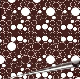 Белые кружки шоколада Переводные листы Рождественский торт Обертка украшения