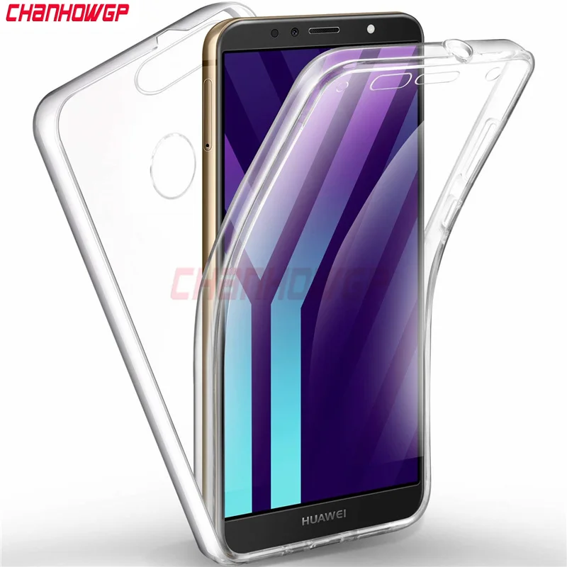 Двойной прозрачный чехол для huawei P20 P9 P8 Lite Y5 Y6 Y7 Prime Nova 2i 3e P Smart Mate10 Lite Honor 7A 7C Pro Honor 8 Lite чехол