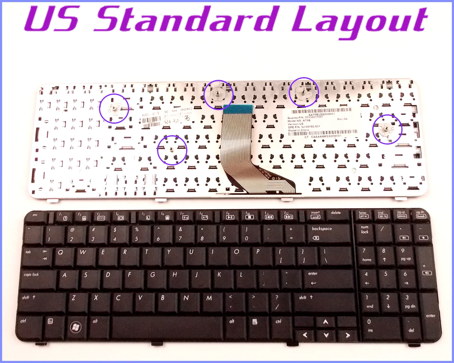 Новая раскладная Клавиатура США для HP/Compaq CQ61-414 CQ61-414NR CQ61-420 CQ61-420US CQ61-410US CQ61-300ca