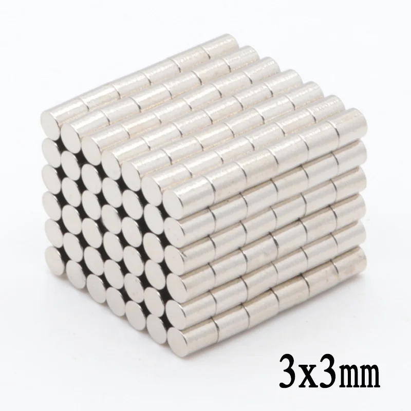 500 шт 3x3 мм Super Mini мини супер сильный Мощный Неодимовый магнит круглые Редкоземельные постоянные магниты 3*3 мм