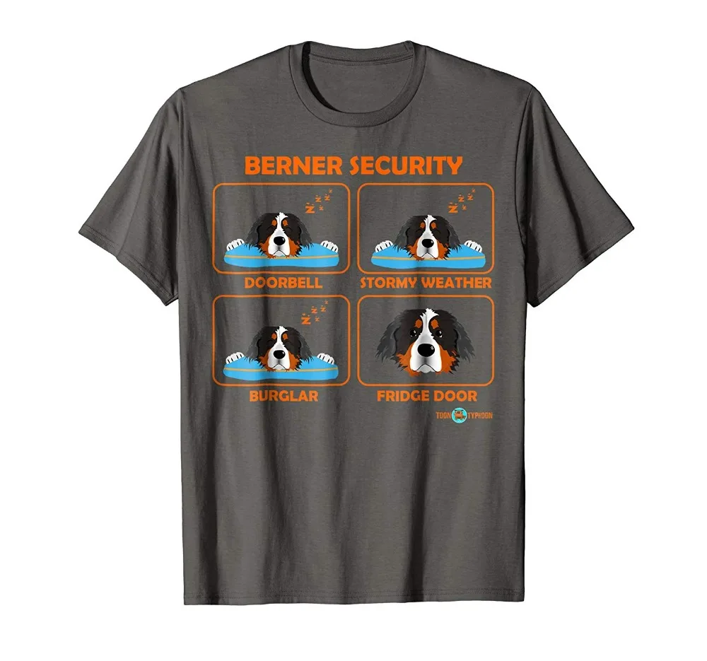 Мужская футболка в стиле хип хоп Повседневная для фитнеса Berner Security Забавные