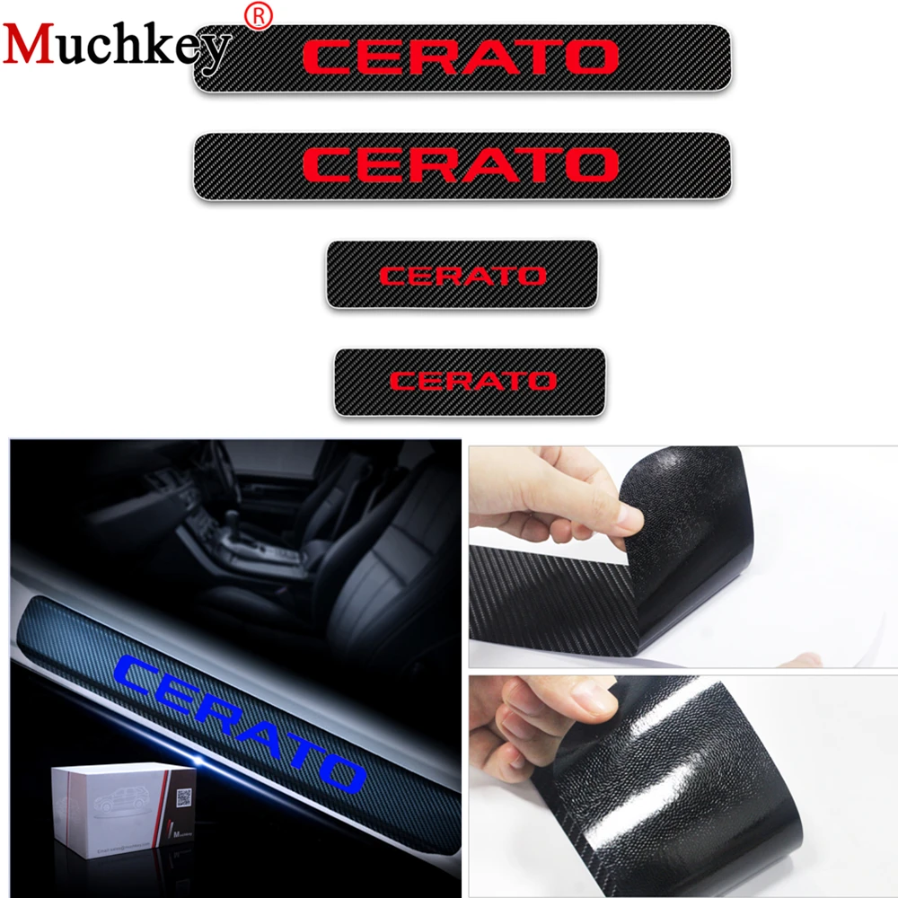 Автомобильные аксессуары 4 шт. для кіа CERATO Накладка на порог двери автомобиля