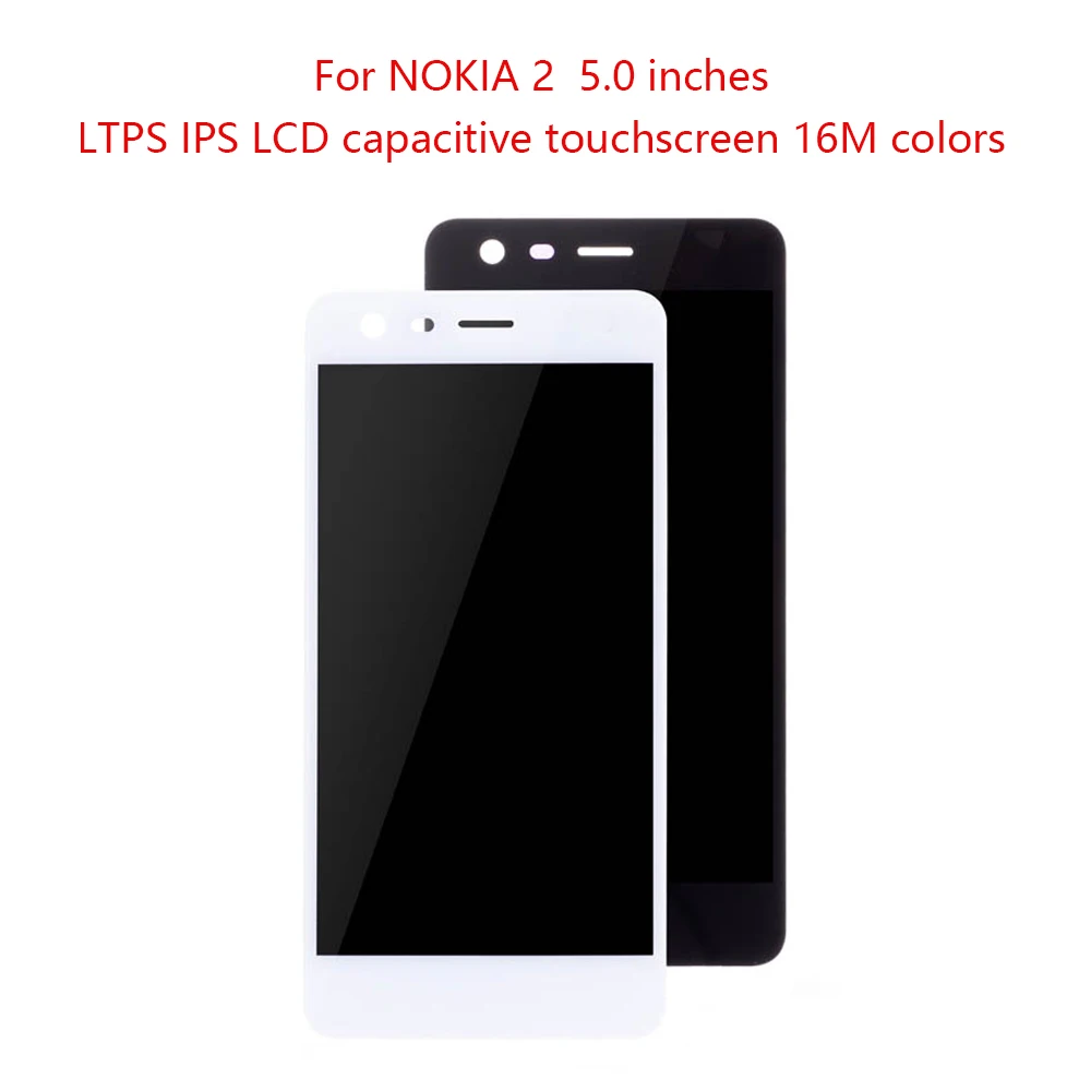 100% тест 5 0 &quotLCD для Nokia 2 LCD дисплей сенсорный экран дигитайзер сборка ЖК Замена N2 TA