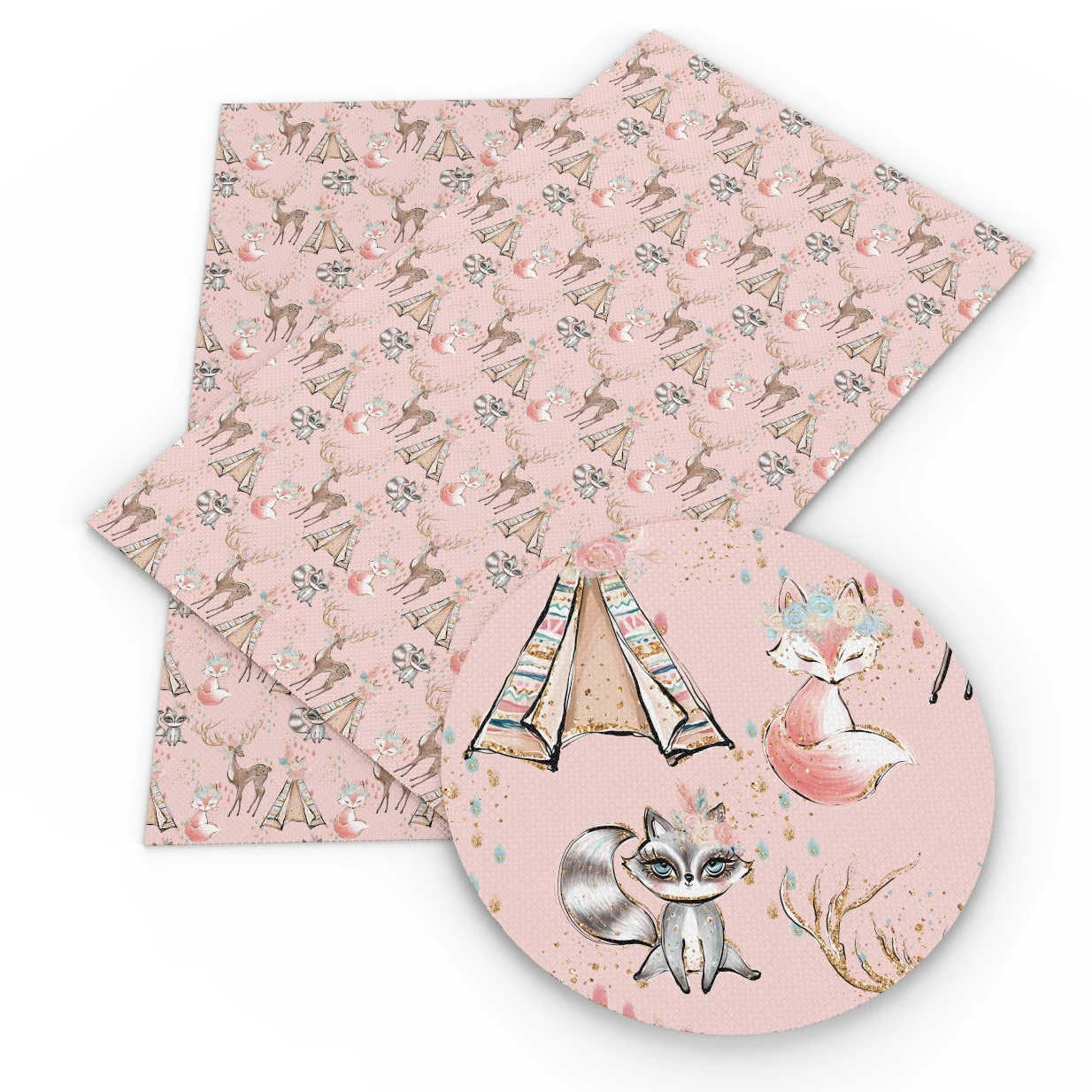 1073353001 David accessories 20*34 см Happy год и принтом в виде сердечек, животных искусственная синтетическая кожа, сделай сам, декоративная одежда Knotbow сумки, 1Yc5077 - Цвет: 1073353001