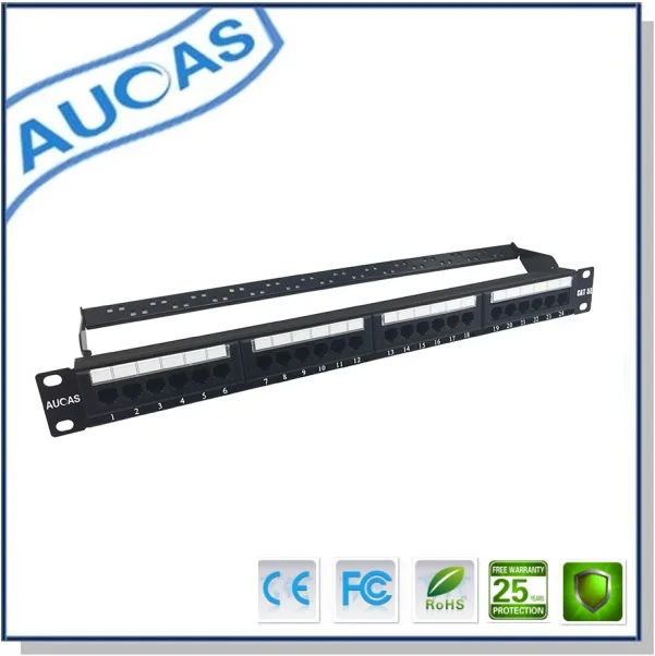 AUCAS сетевой коммутатор с 24 портами Cat5e патч-панель rj45 keystone UTP plug 180 градусов