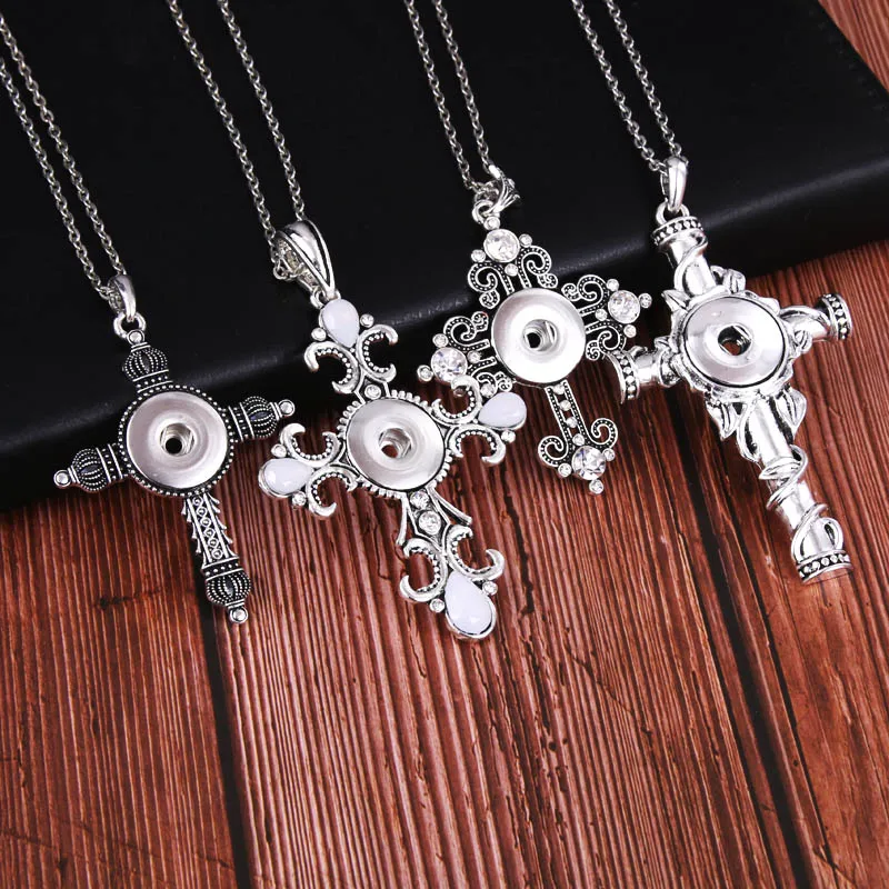 Женская цепочка с подвеской-крестом 18 мм |