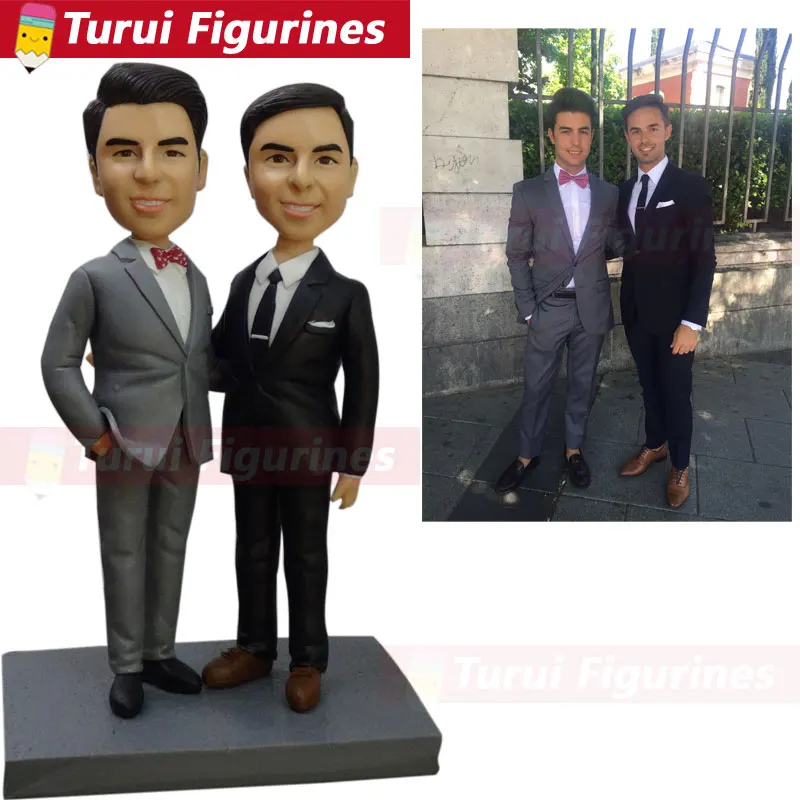 Заказная Голова Статуя купить поплавок для свадебного торта Топпер армейский