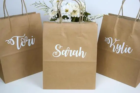 Персонализированные имена или логотип kraft свадебные подружки невесты спасибо