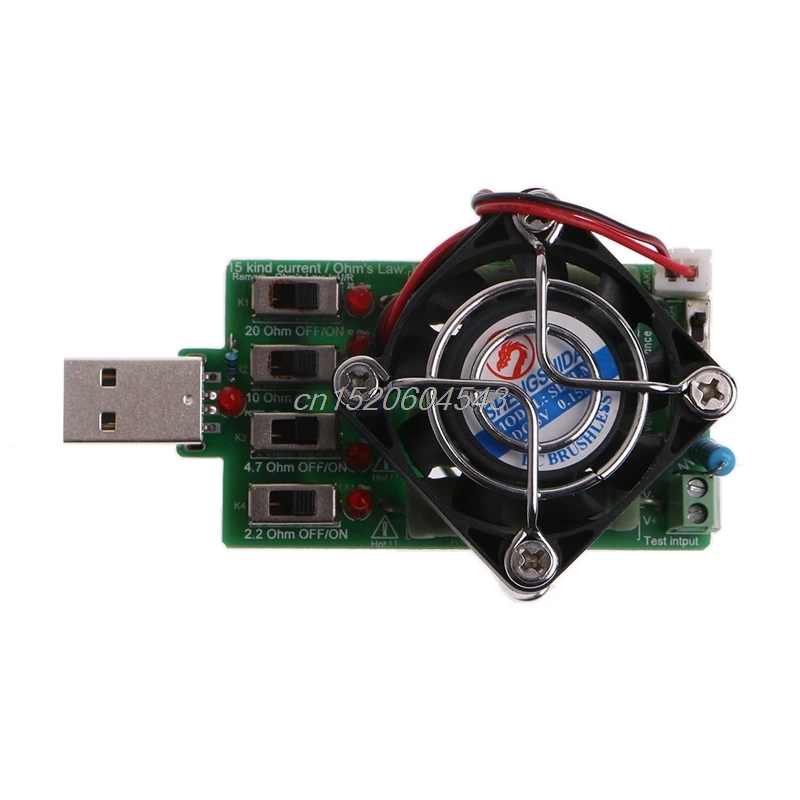 USB резистор с регулируемым током электронный тестер сопротивления разряжения